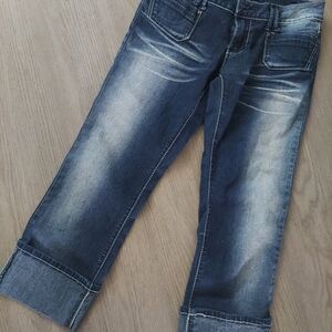 Angels Blue Ankle Cropped Jeans Size 9